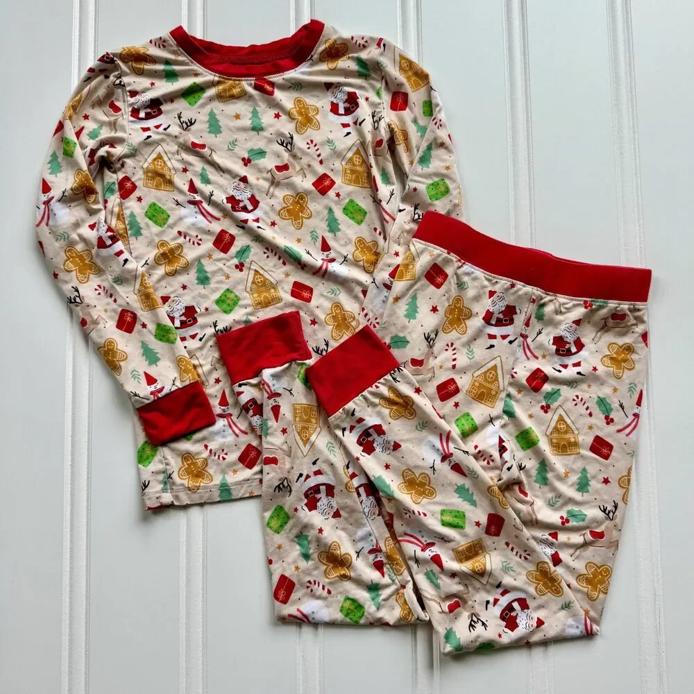 Kloudy Kids Santa Enchanted Christmas Toddler Bamboo Pajamas Set | 5/6Y